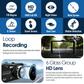 Pro Dash Cam Front and Rear with Free 64GB SD Card