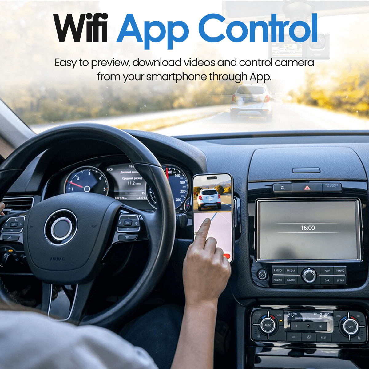 Omni 360 Degree Dash Cam with Full HD Recording and Night Vision