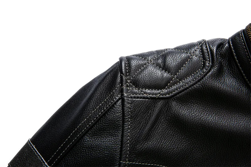 Cowhide Leather Motorcycle Jacket for Bikers and Riders