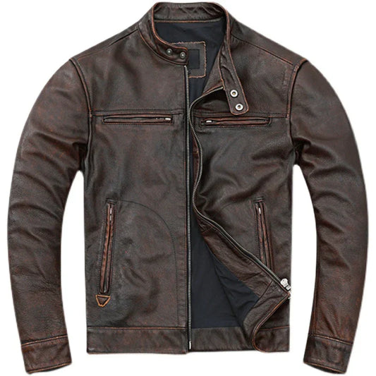 Mens Brown Leather Jacket