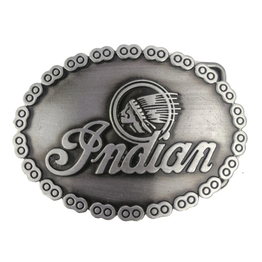 Biker Belt Indian Motorcycle Leather Strap Adjustable Mens Womens