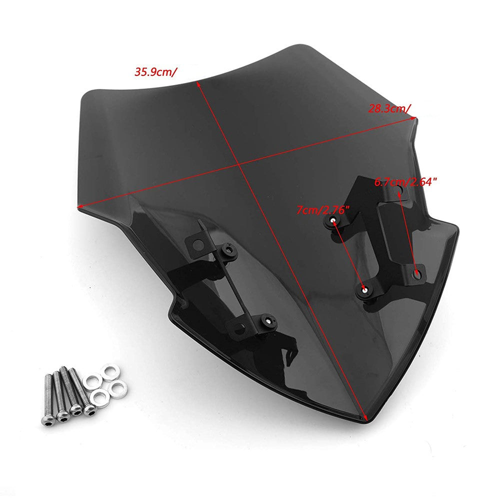 Motorcycle Windshield Compatible with Yamaha MT07