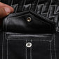 Soa Leather and Fabric Biker Vest Mens Motorcycle Riding Jacket
