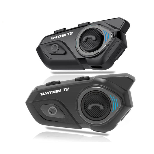Wayxin T2 Motorcycle Bluetooth Intercom Headset