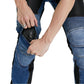 Reinforced Blue and Black Motorcycle Riding Jeans
