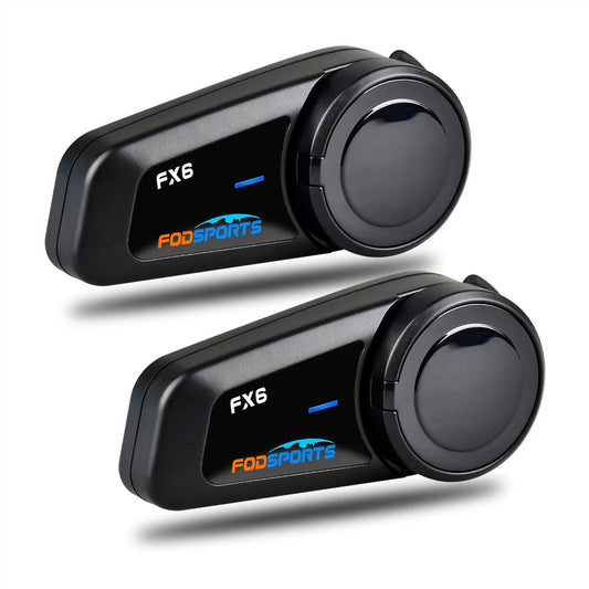Motorcycle Intercom FX6 Bluetooth Communication System