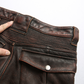 Mens Leather Motorcycle Riding Pants Biker Trousers Durable Moto Gear