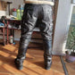 Mens Leather Motorcycle Riding Pants Biker Trousers Durable Moto Gear