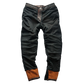 Mens Leather Motorcycle Riding Pants Biker Trousers Durable Moto Gear