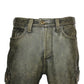 Mens Leather Motorcycle Riding Pants Biker Trousers