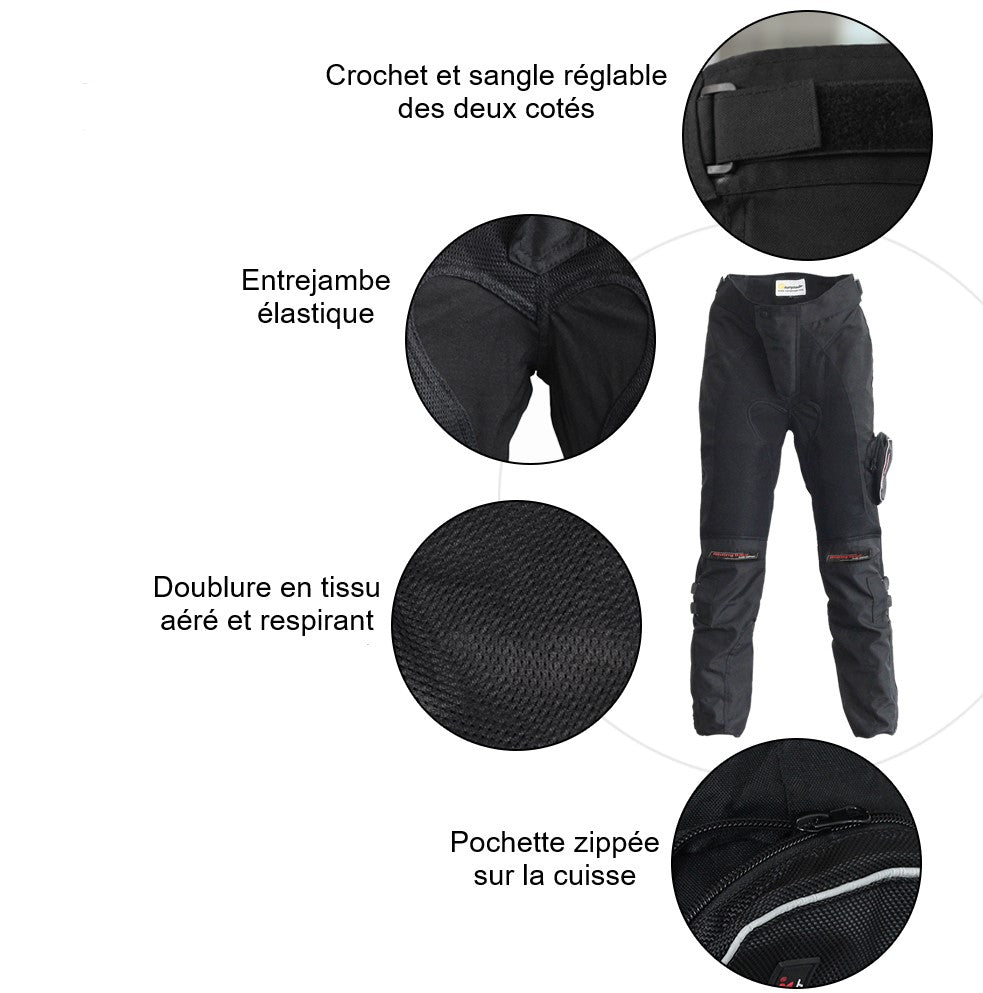 Motorcycle Pants with Ventilation Mesh Breathable Riding Gear