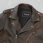 Brown Genuine Cowhide Leather Blazer Jacket