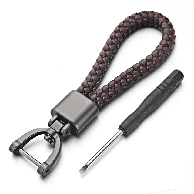 Leather Motorcycle Keychain Key Holder for Men Women Bike Rider Gift