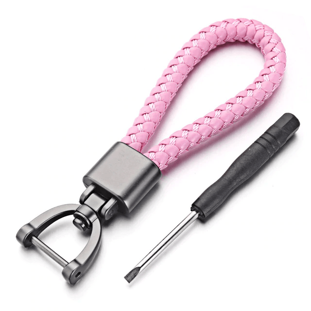 Leather Motorcycle Keychain Key Holder for Men Women Bike Rider Gift