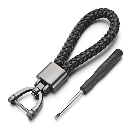 Leather Motorcycle Keychain Key Holder for Men Women Bike Rider Gift