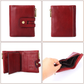 Red Biker Wallet Mens Leather Motorcycle Wallet Slim Durable Wallet