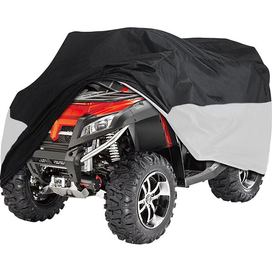 Small Black and Silver Rain Cover for ATV