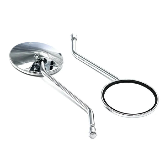 Chrome Motorcycle and Scooter Mirrors Replacement Side View Accessories