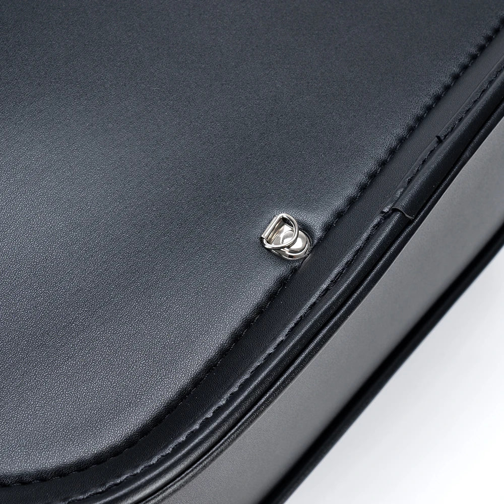 Leather Motorcycle Side Saddle Bag Rider Shoulder Bag