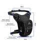 Black Leg Bag for Men and Women Adjustable Thigh Pouch Crossbody Pack