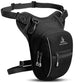 Black Leg Bag for Men and Women Adjustable Thigh Pouch Crossbody Pack
