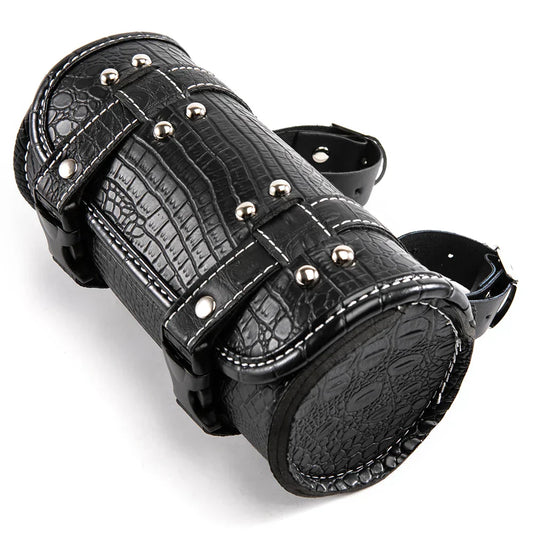 Motorcycle Fork Bags Crocodile Pattern Fork Pouch for Bikes