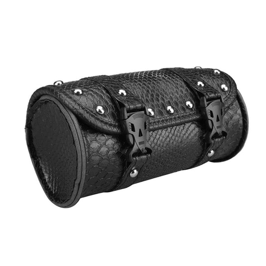 Motorcycle Fork Bags Viper Genuine Leather Fork Saddlebags for Motorbikes