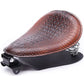 Brown Leather Solo Motorcycle Seat