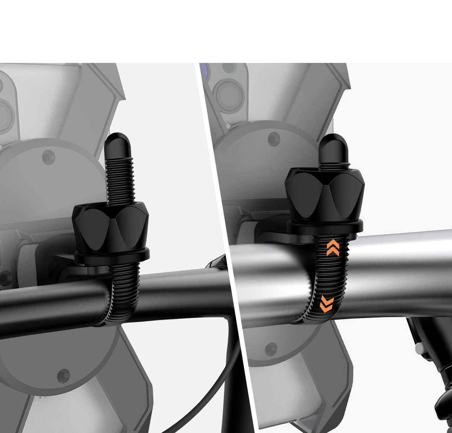 Motorcycle Phone Mount Holder Universal Bike Cell Phone Holder GPS Cradle for Motorcycle Handlebar