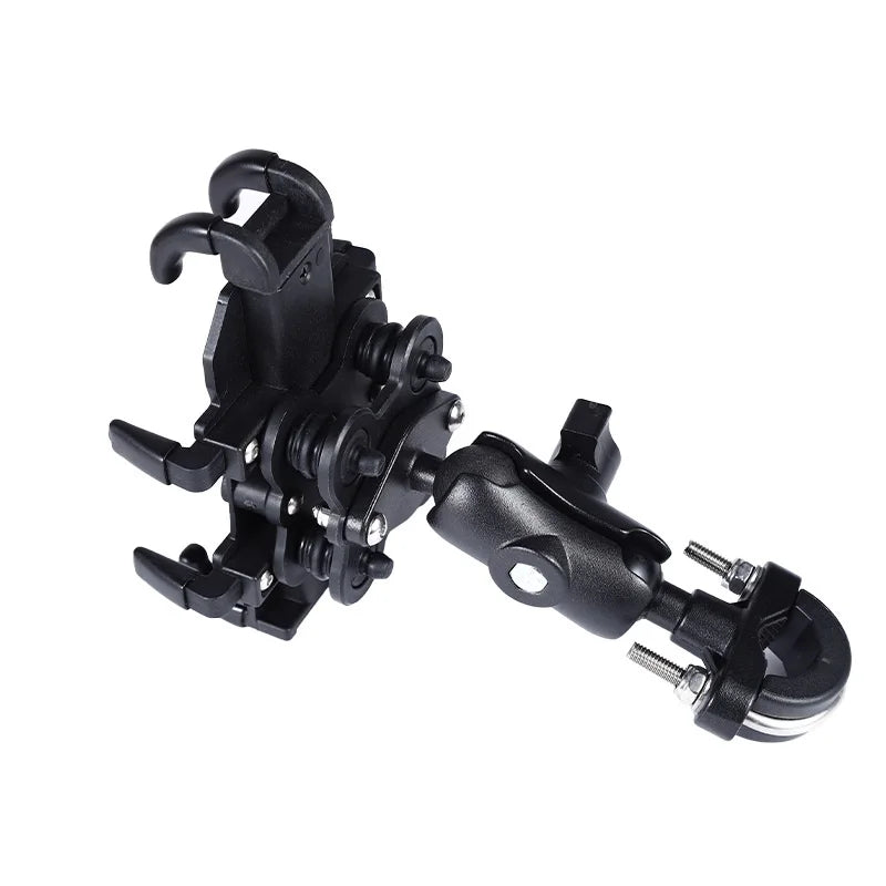 Motorcycle Phone Mount Anti Vibration Secure Holder Universal Cell Phone GPS Cradle