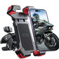 Motorcycle Phone Mount Quick Release Clamp Holder Adjustable Grip Cell Phone Bracket