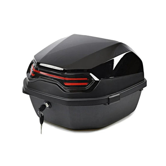 30L Black Motorcycle Top Case Storage Box