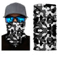 Black and White Motorcycle Neck Warmer Tour de Cou Neck Gaiter for Bikers