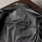 Slim Biker Leather Blazer Jacket for Men