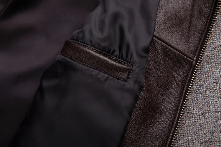 Mens Vintage Brown Leather Jacket