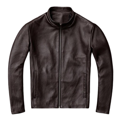 Mens Vintage Brown Leather Jacket