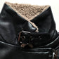 Womens Biker Jacket with Sherpa Collar