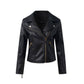 Womens Biker Jacket Regina Leather Moto Coat