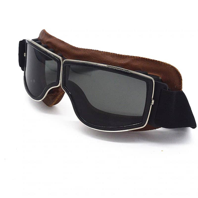 Aran Motorcycle Goggles Clear Lens Protective Riding Glasses