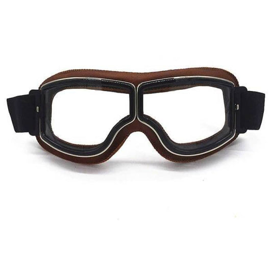 Aran Motorcycle Goggles Clear Lens Protective Riding Glasses