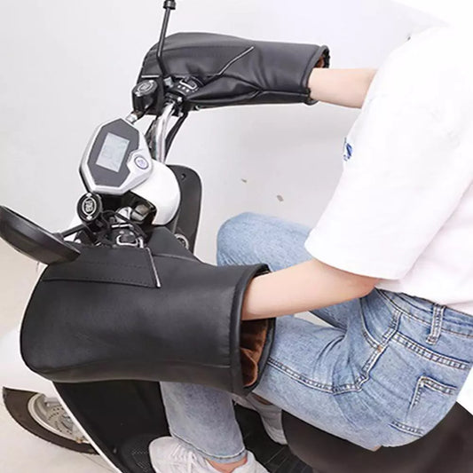 Motorcycle and Scooter Handlebar Mittens Windproof Gloves