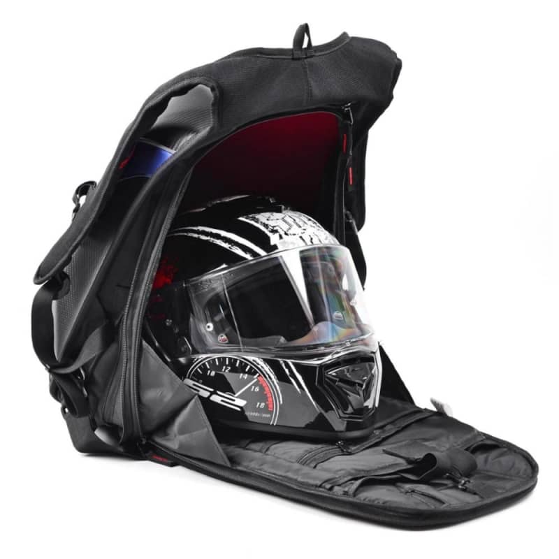 Large Motorcycle Backpack with Helmet Storage